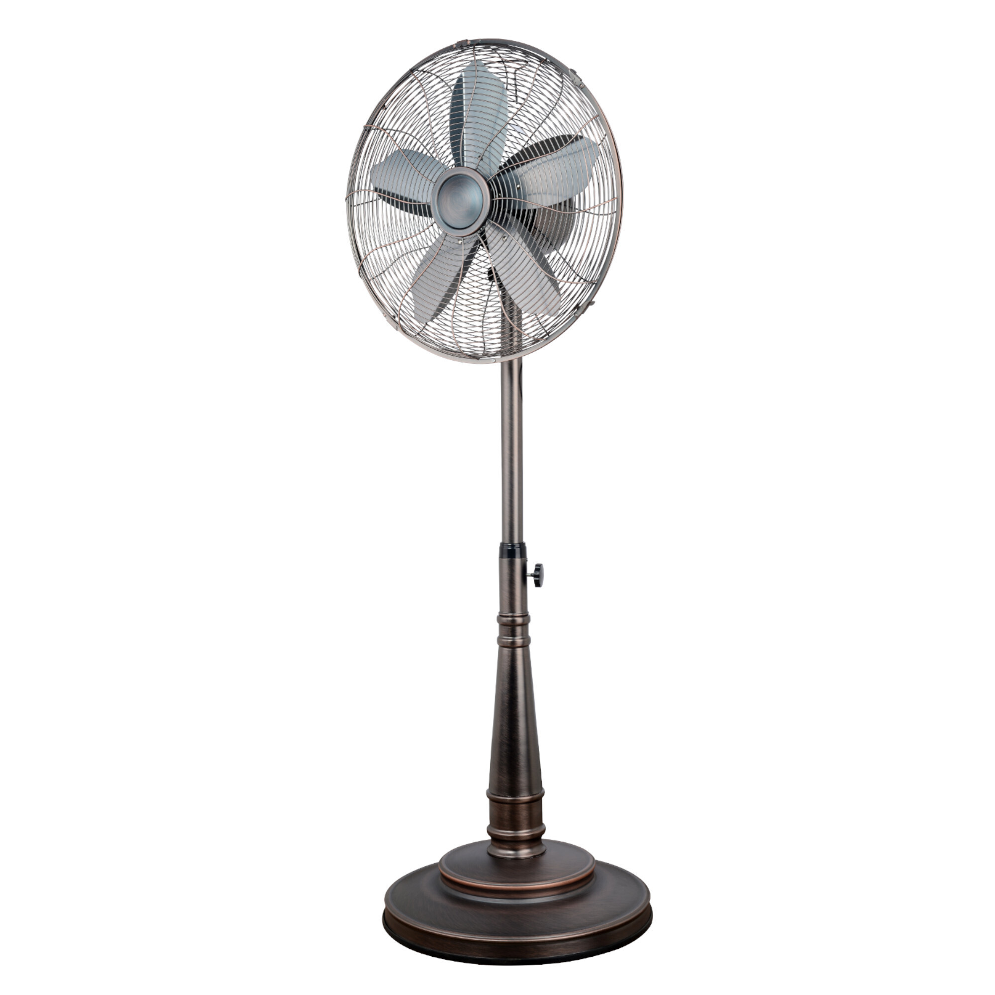 Optimus 16” Retro Oscillating Stand Fan with Oil Rubbed Bronze Finish F-6218